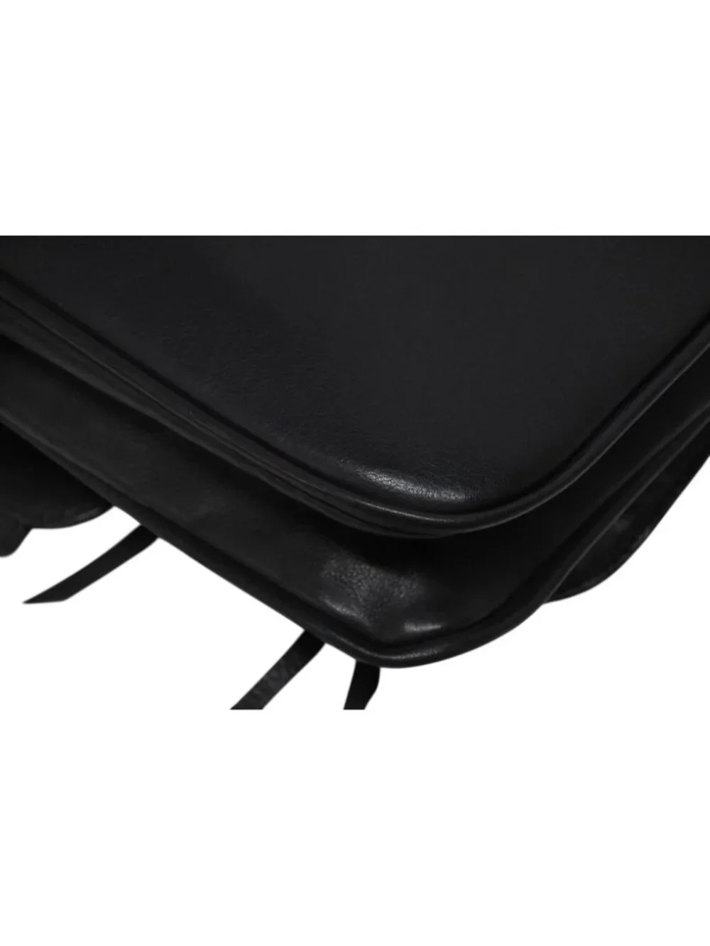 Chanel Paris Dallas Fringe Flap Saddle Bag Quilted Calfskin Black